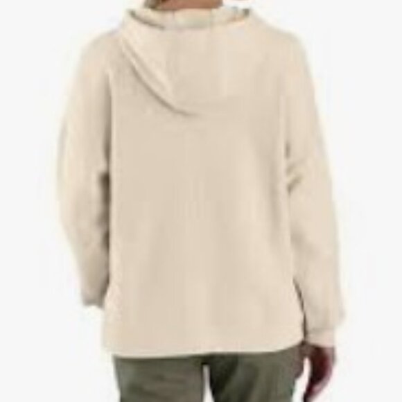 Carhar Women's TENCEL™ Fiber Series Loose Fit Graphic Hooded Sweatshirt - Picture 2 of 3